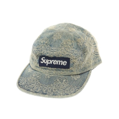 【中古】シュプリーム Supreme 2025年春夏 Bandana Jacquard Denim Camp Cap キャンプキャップ ブルー【サイズONE(58cm)】【メンズ】