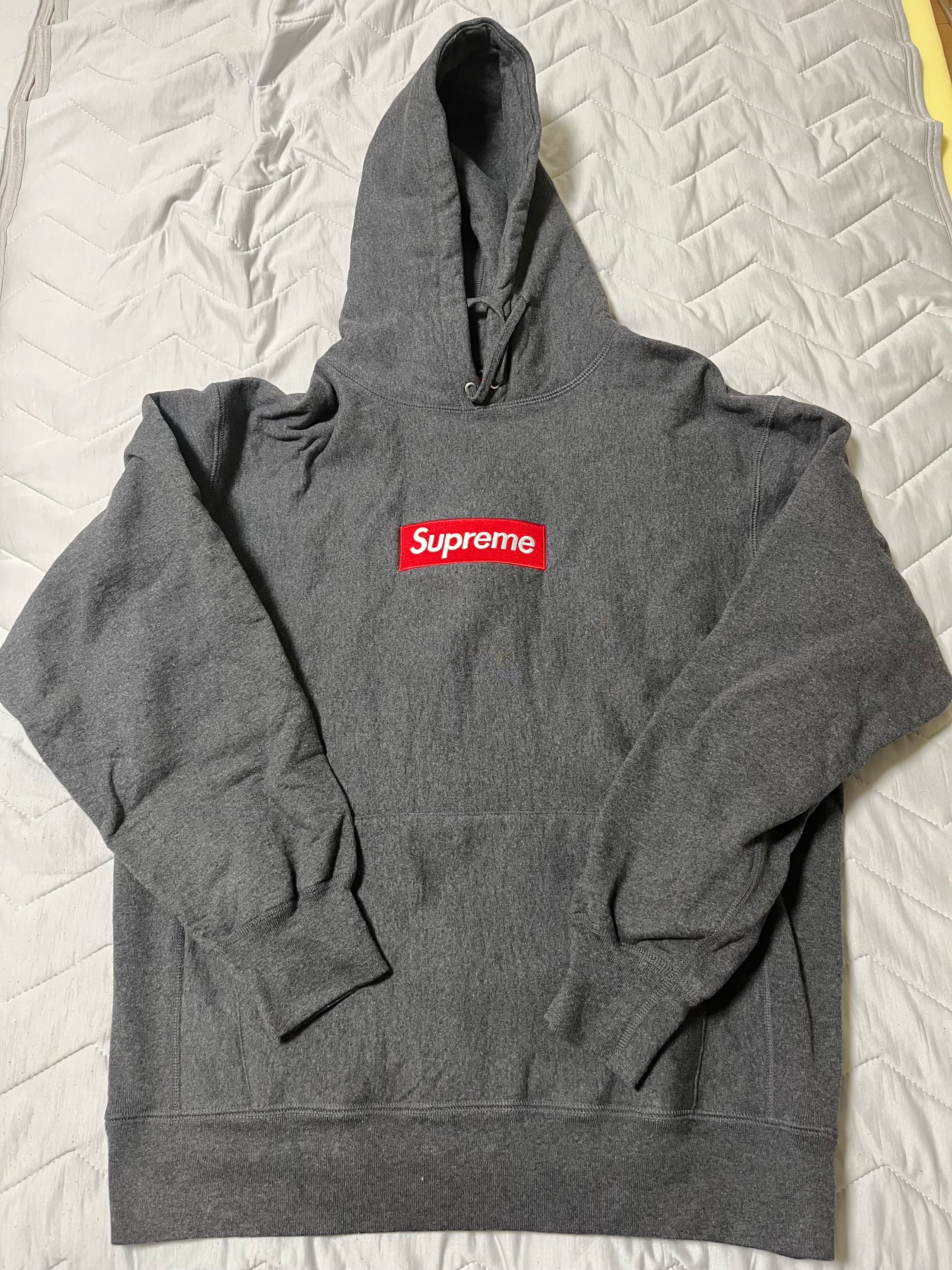 Supreme Box Logo Hooded Sweatshirt "Charcoal" (21FW)
