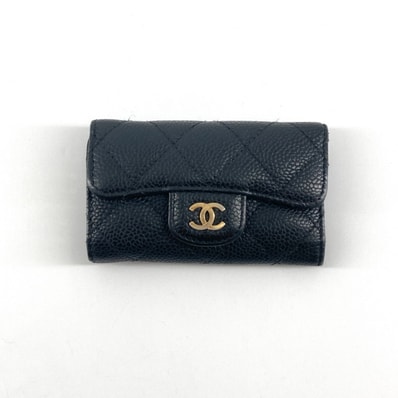 CHANEL(シャネル) キャビアスキン 21番台 A31503 キーケース ブラック