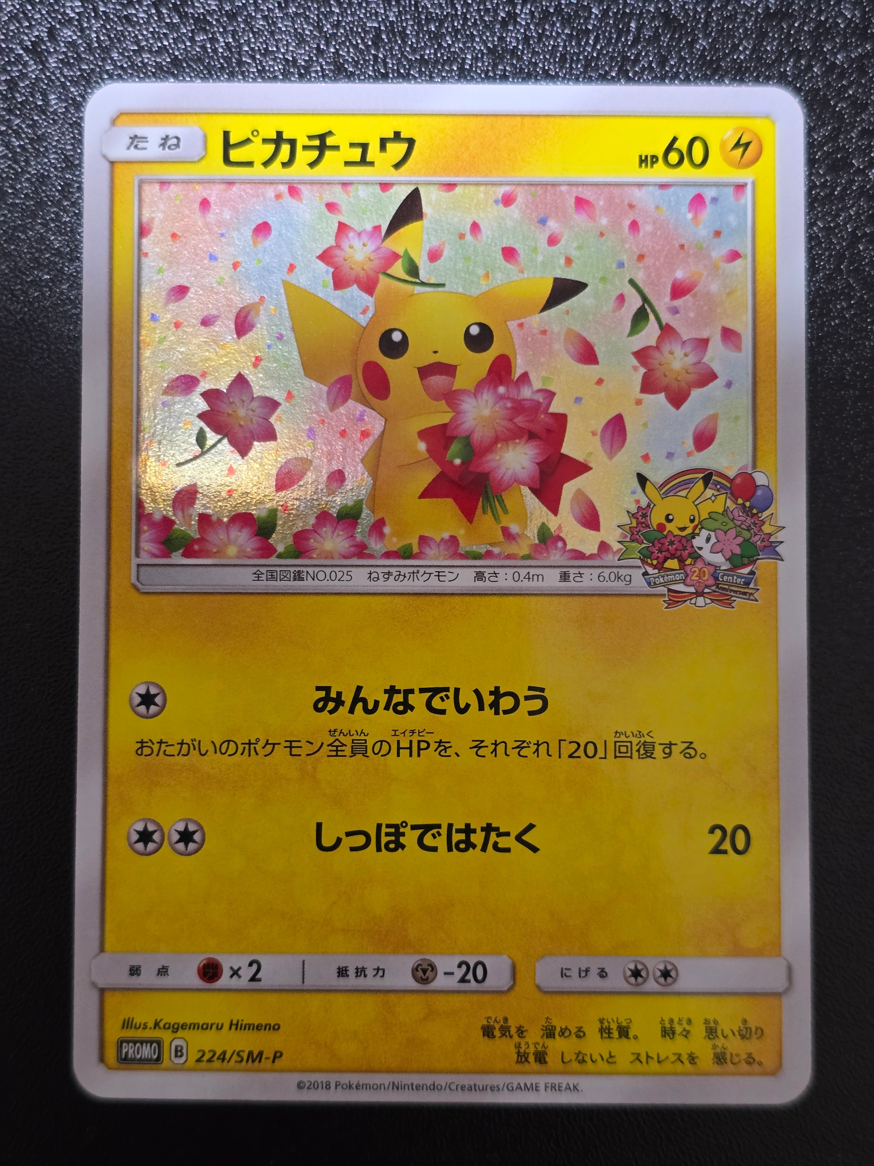 ピカチュウ:プロモ [S-P 208](「YU NAGABA×ポケモンカードゲーム