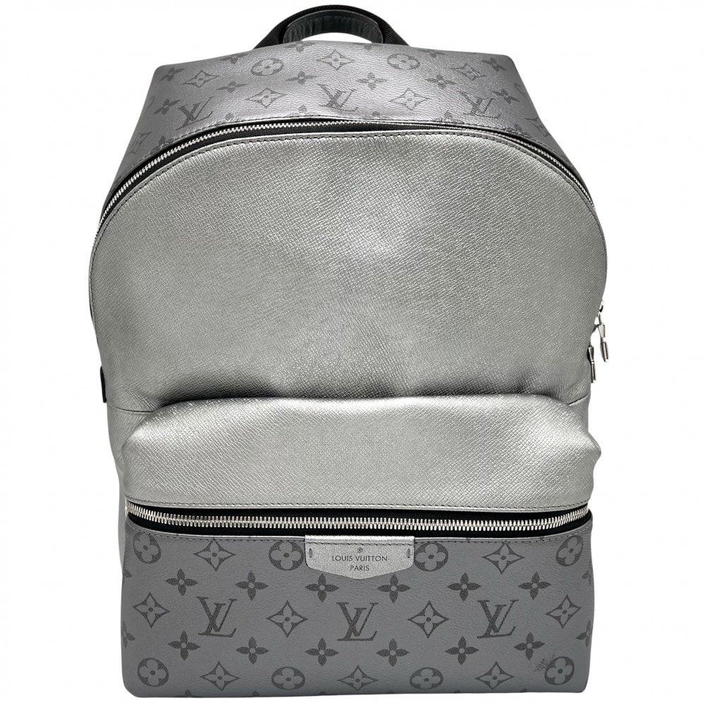 LOUIS VUITTON ルイヴィトン リュック モノグラムエクリプス ディスカバリーバックパックPM タイガ 大容量 通勤 通学 M30835    メタリックグレー シルバー金具 メンズ【中古品】