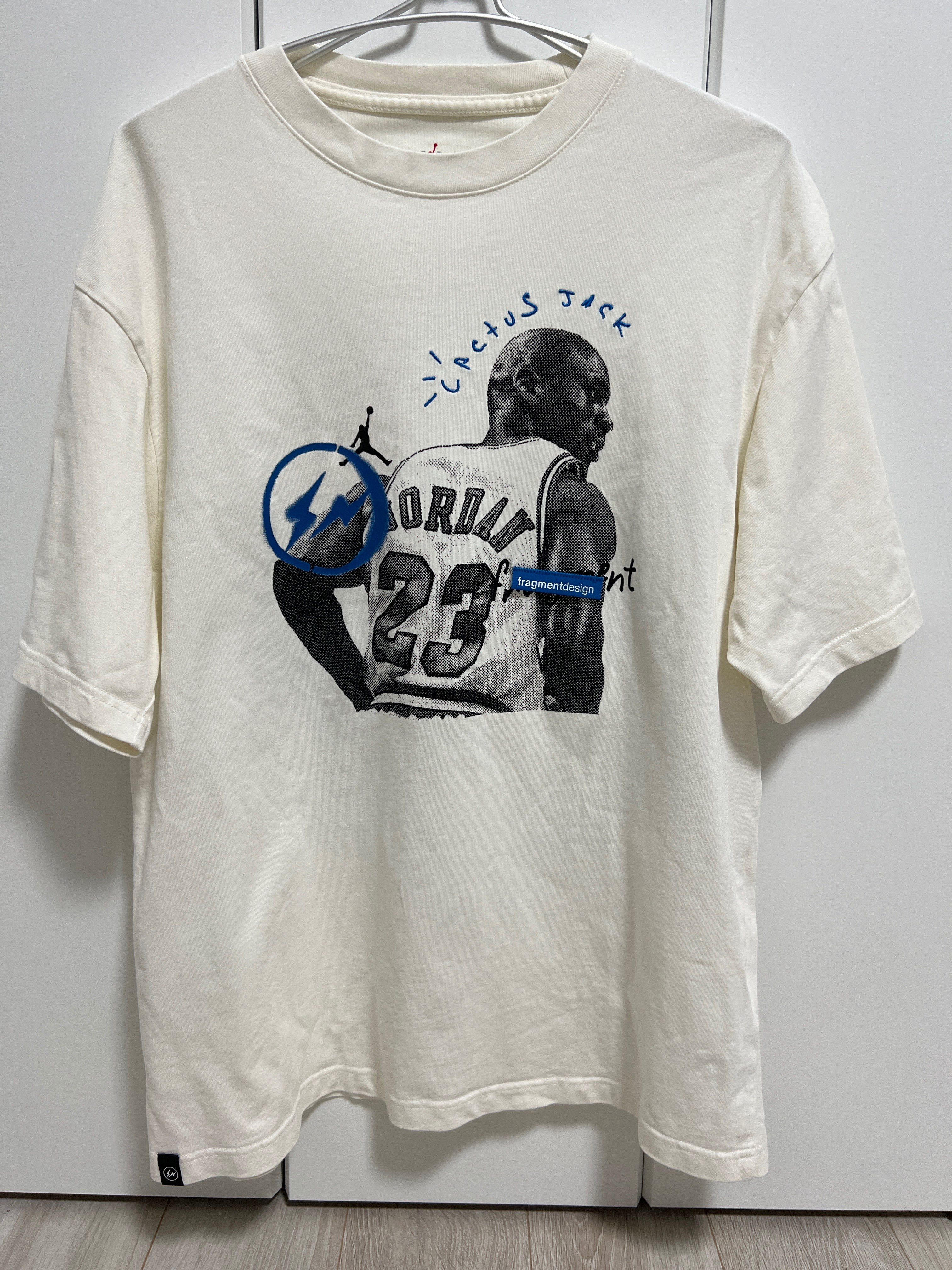 Air Jordan Travis Scott  Fragment Tee "White"