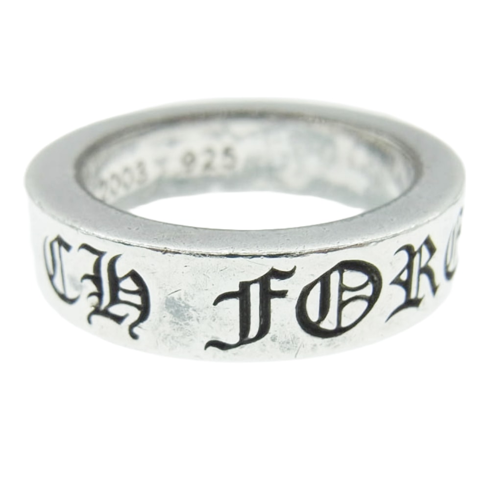 CHROME HEARTS クロムハーツ(原本無) リング 6mm SPACER FOREVER スペーサー フォーエバー リング シルバー系 JP15.5号【中古】