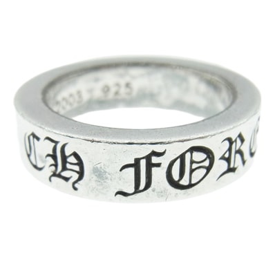 CHROME HEARTS クロムハーツ(原本無) リング 6mm SPACER FOREVER スペーサー フォーエバー リング シルバー系 JP15.5号【中古】