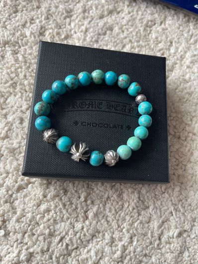 Chrome Hearts Beaded Bracelet 8mm V13 "Turquoise"