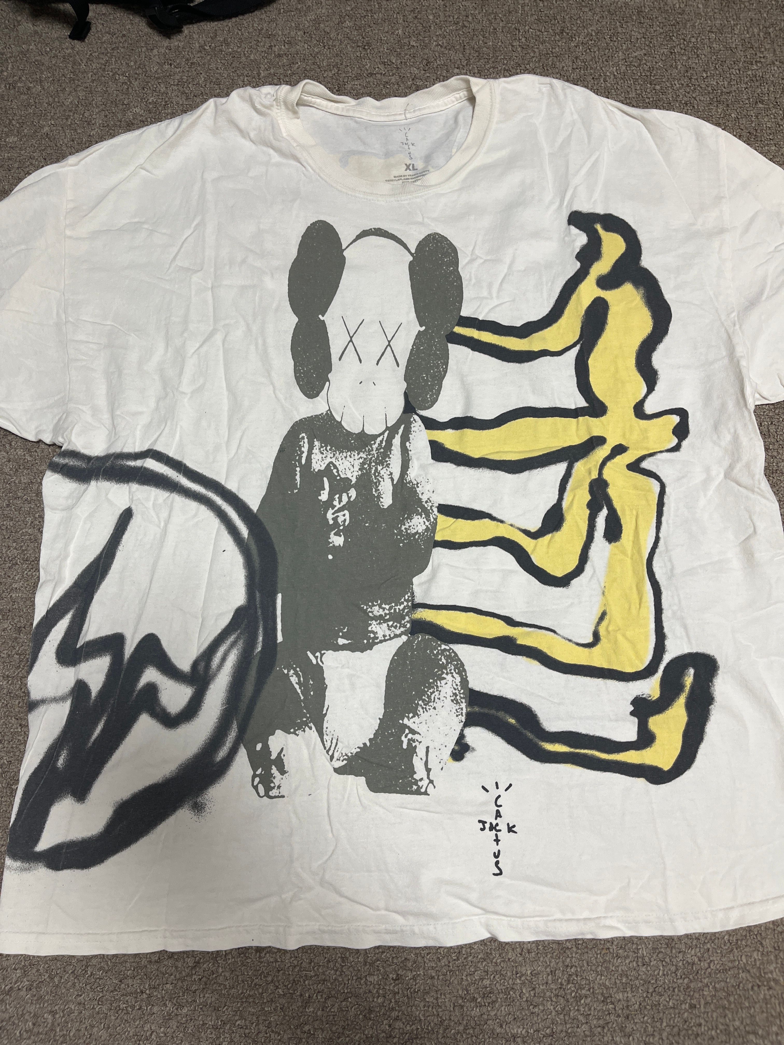 Travis Scott Cactus Jack x KAWS For Fragment Tee "White"