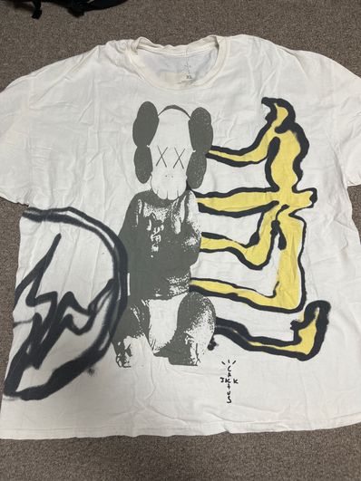 Travis Scott Cactus Jack x KAWS For Fragment Tee "White"