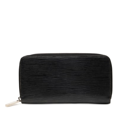 ルイ ヴィトン エピ ジッピーウォレット ラウンドファスナー 長財布 M60072 ノワール ブラック レザー レディース LOUIS VUITTON 【中古】