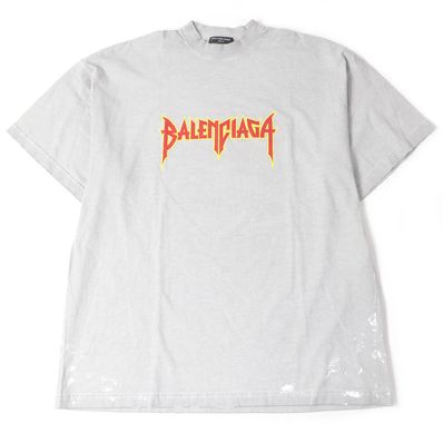 バレンシアガ 半袖Tシャツ グレー メンズ 2 694576