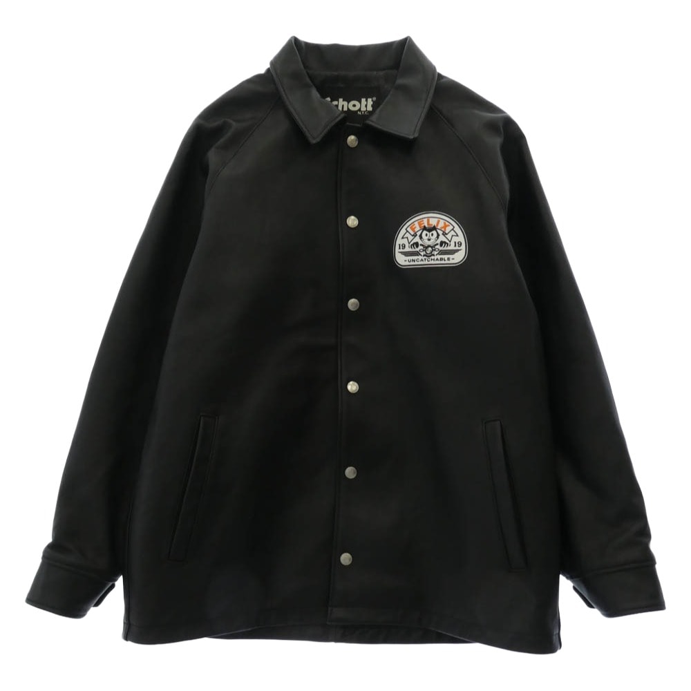 schott ショット レザージャケット 3121026 SHEEP COACH JKT シープスキン レザー コーチジャケット ブラック系 M【中古】