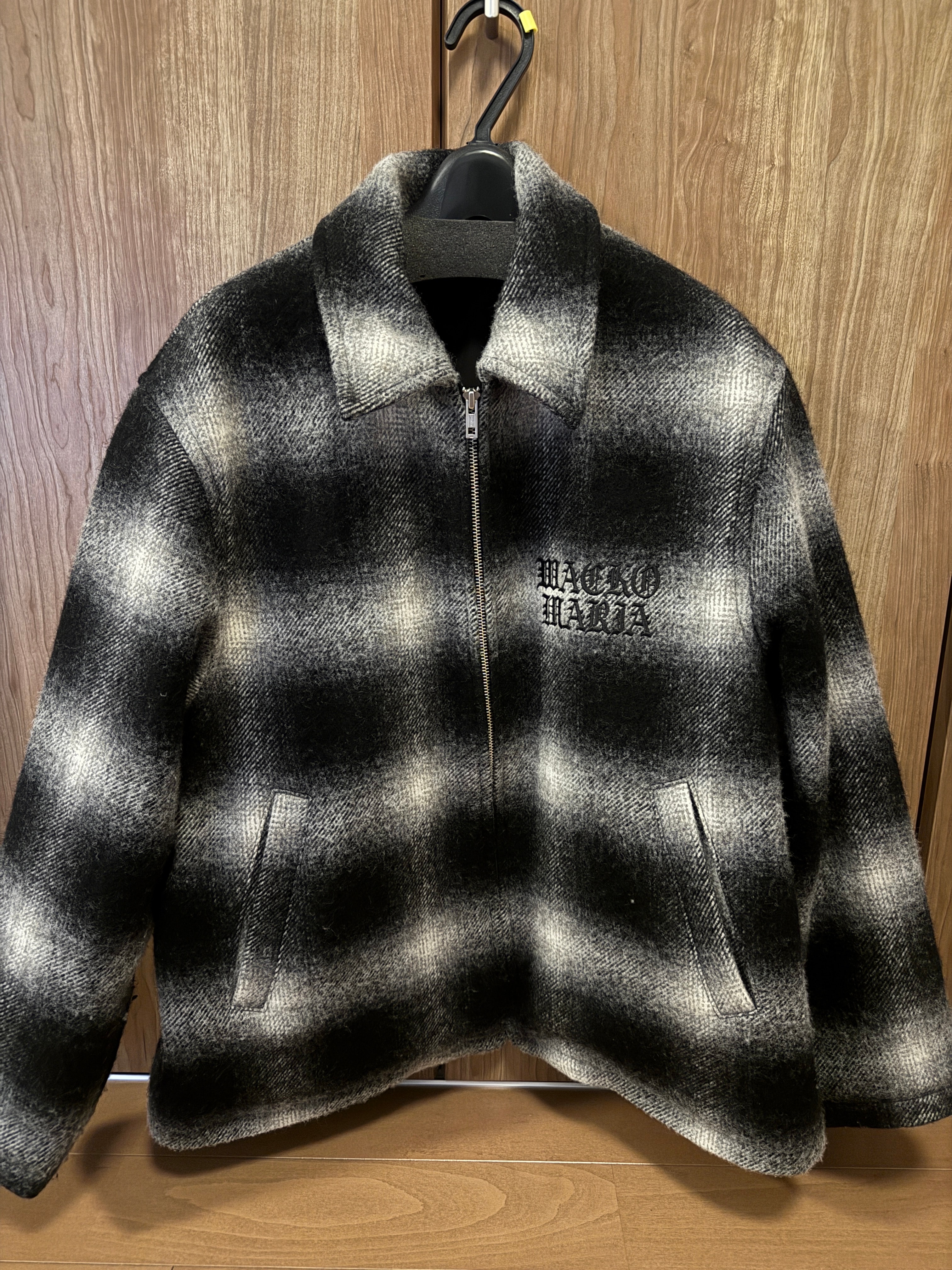 WACKO MARIA Wool Ombre Check 50'S Jacket "Off White"