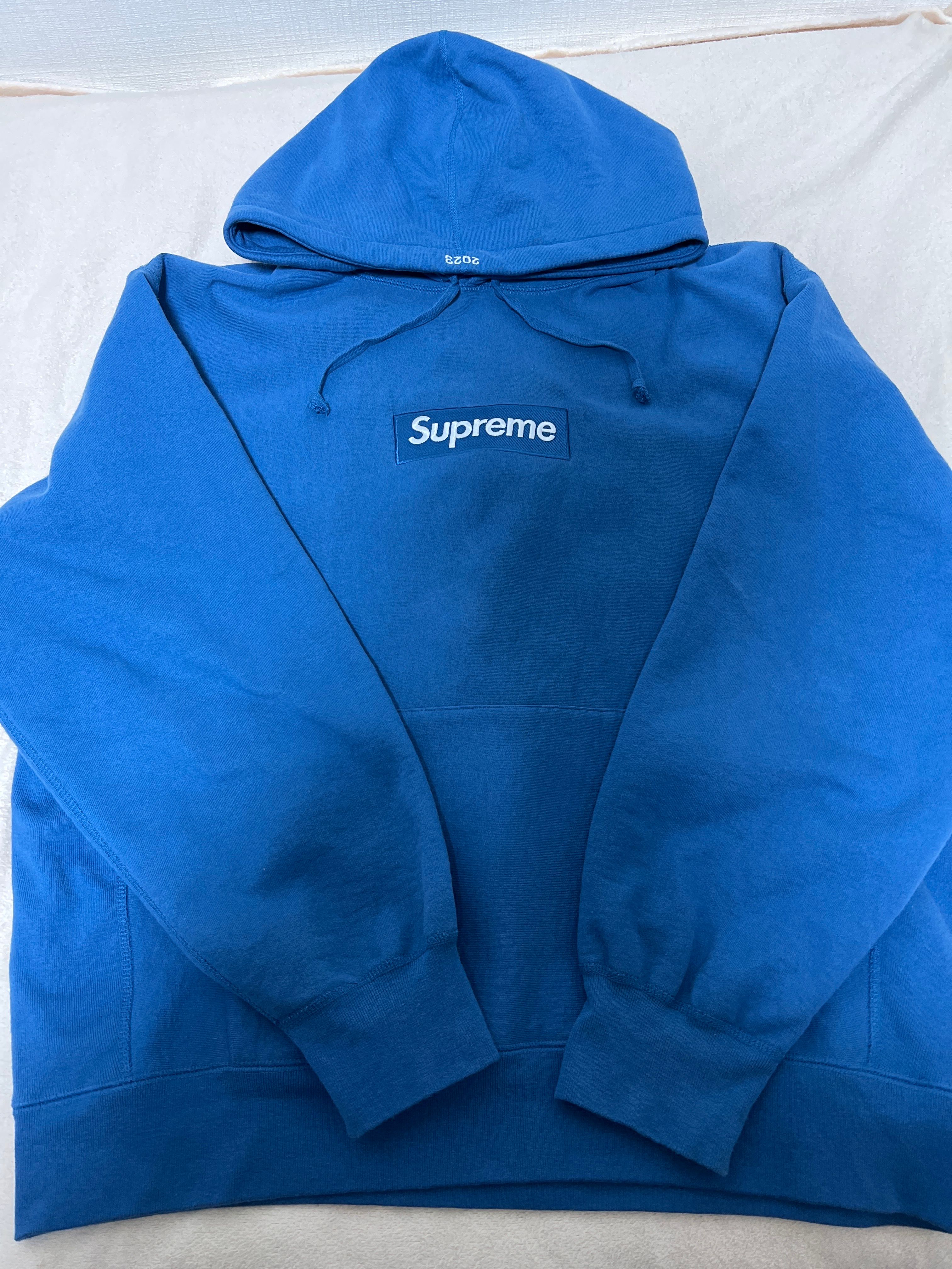 Supreme Box Logo Hooded Sweatshirt "Blue" (23FW)