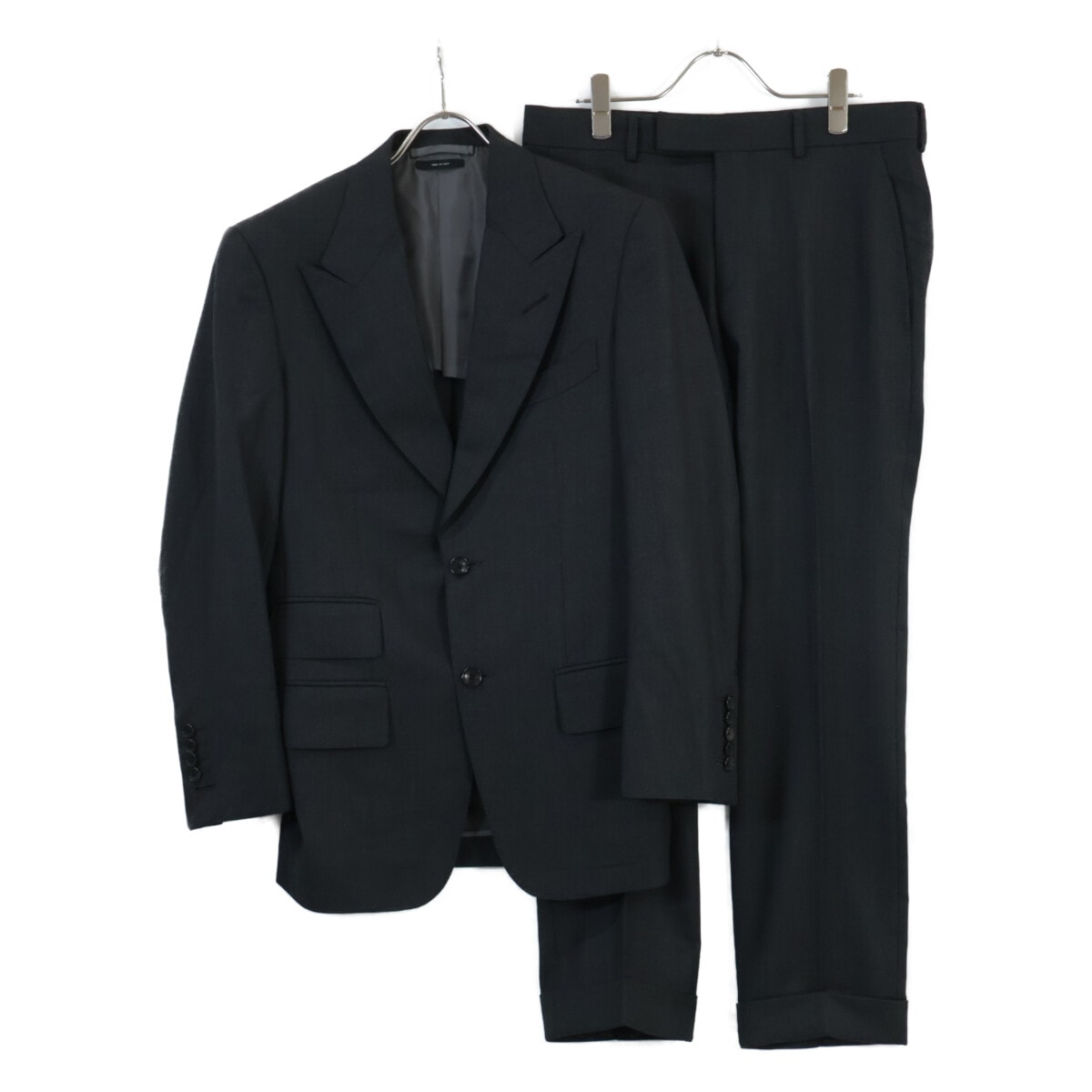 トムフォード 24DL4S ウール ピークドラペル 2Bシングル 44H