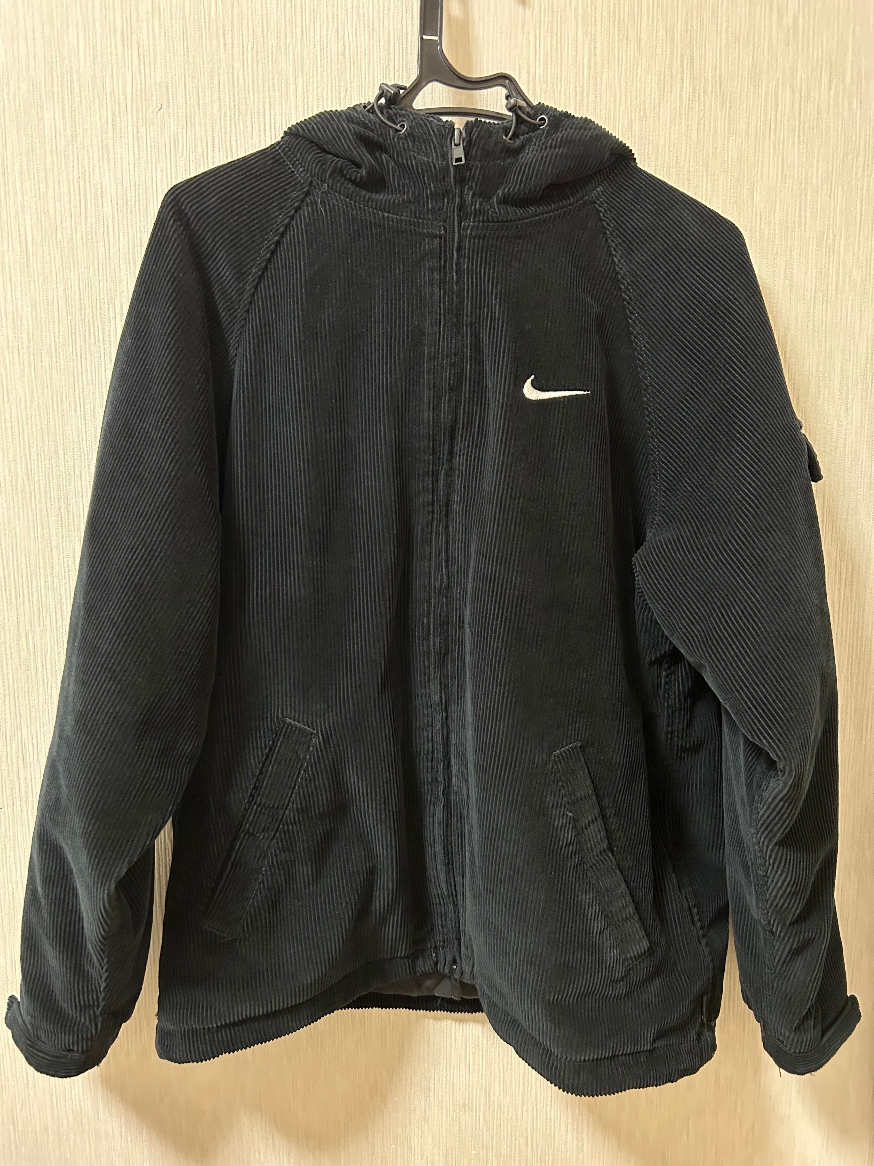 Supreme / Nike Arc Corduroy Hooded Jacket "Black"
