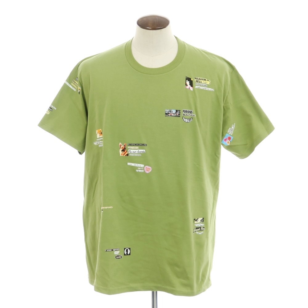 【中古】シュプリーム Supreme 2024年秋冬 Upset Tee コットン クルーネック 半袖Tシャツ オリーブ【サイズXL】【メンズ】