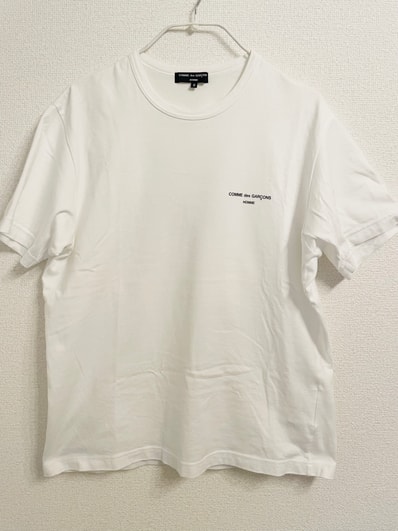美品 COMME des GARCONS HOMME ロゴ Tシャツ S