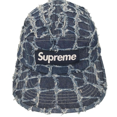 25SS Frayed Croc Denim Camp Cap【1143844403848】