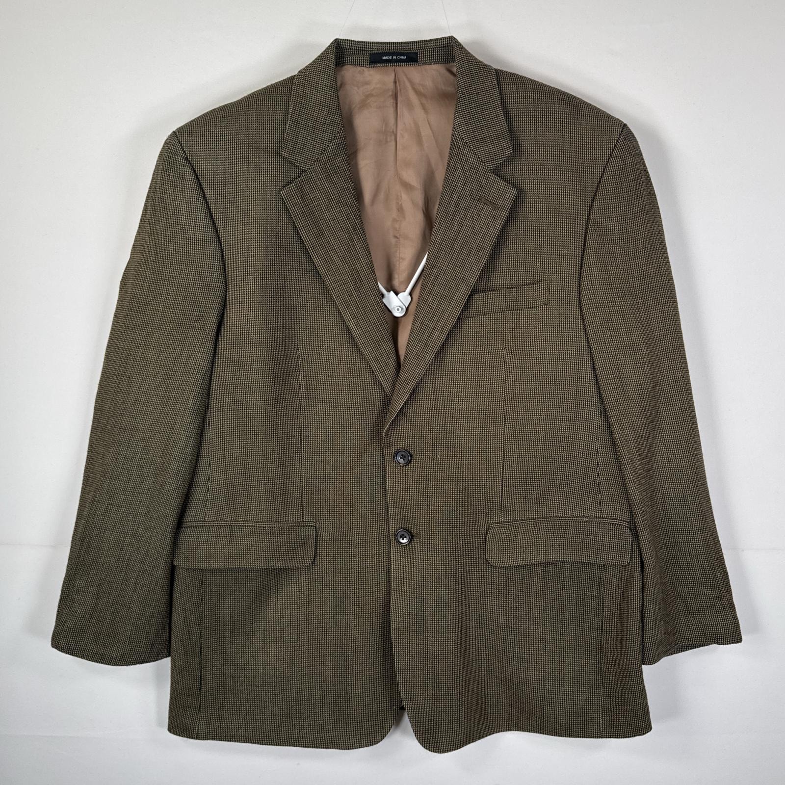 古着 ラルフローレン RALPH LAUREN テーラードジャケット ブレザー スーツ 13199  ブラウン系 チェック メンズ