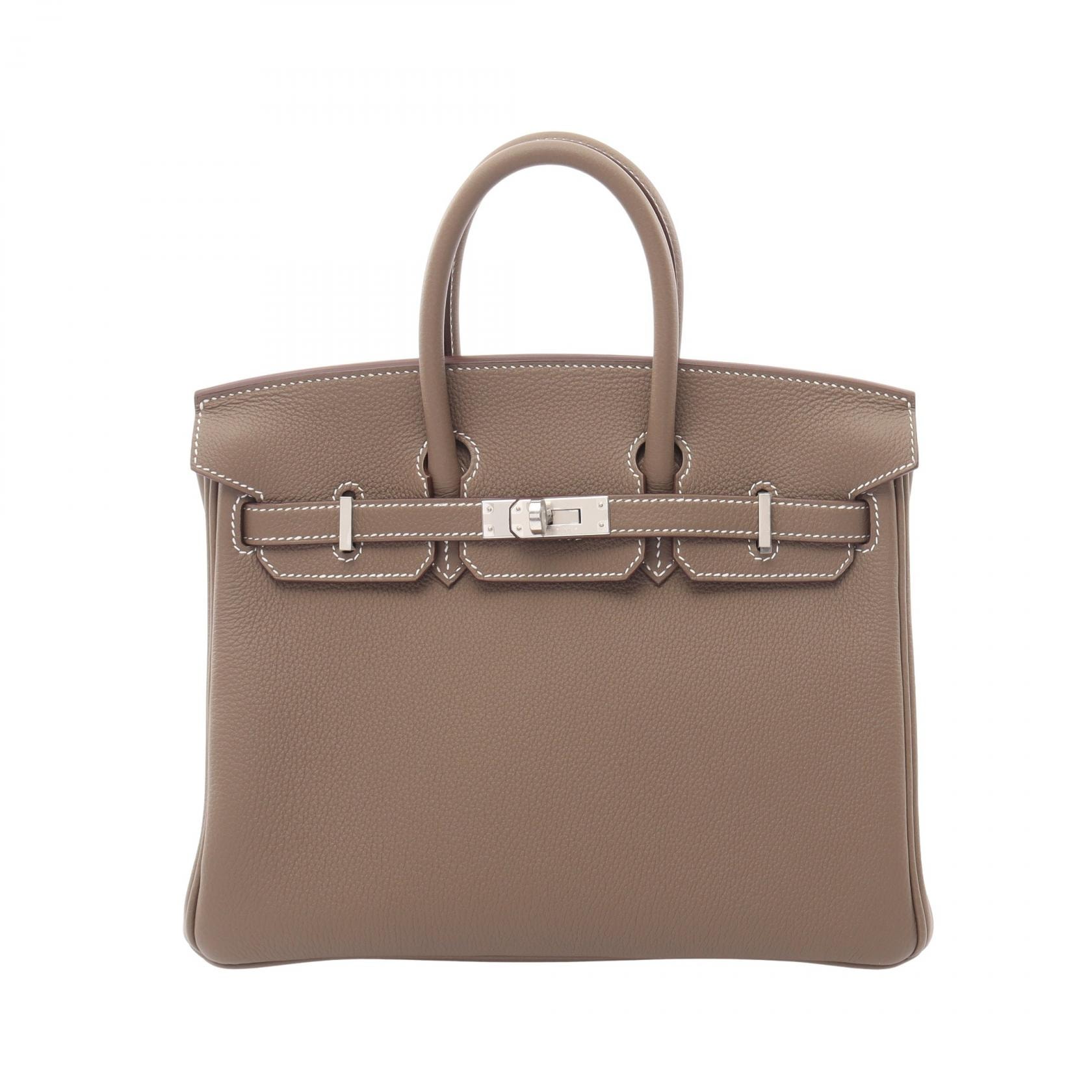エルメス HERMES バーキン25 エトゥープ ハンドバッグ バッグ トゴ トゴ レディース グレー系 【中古】