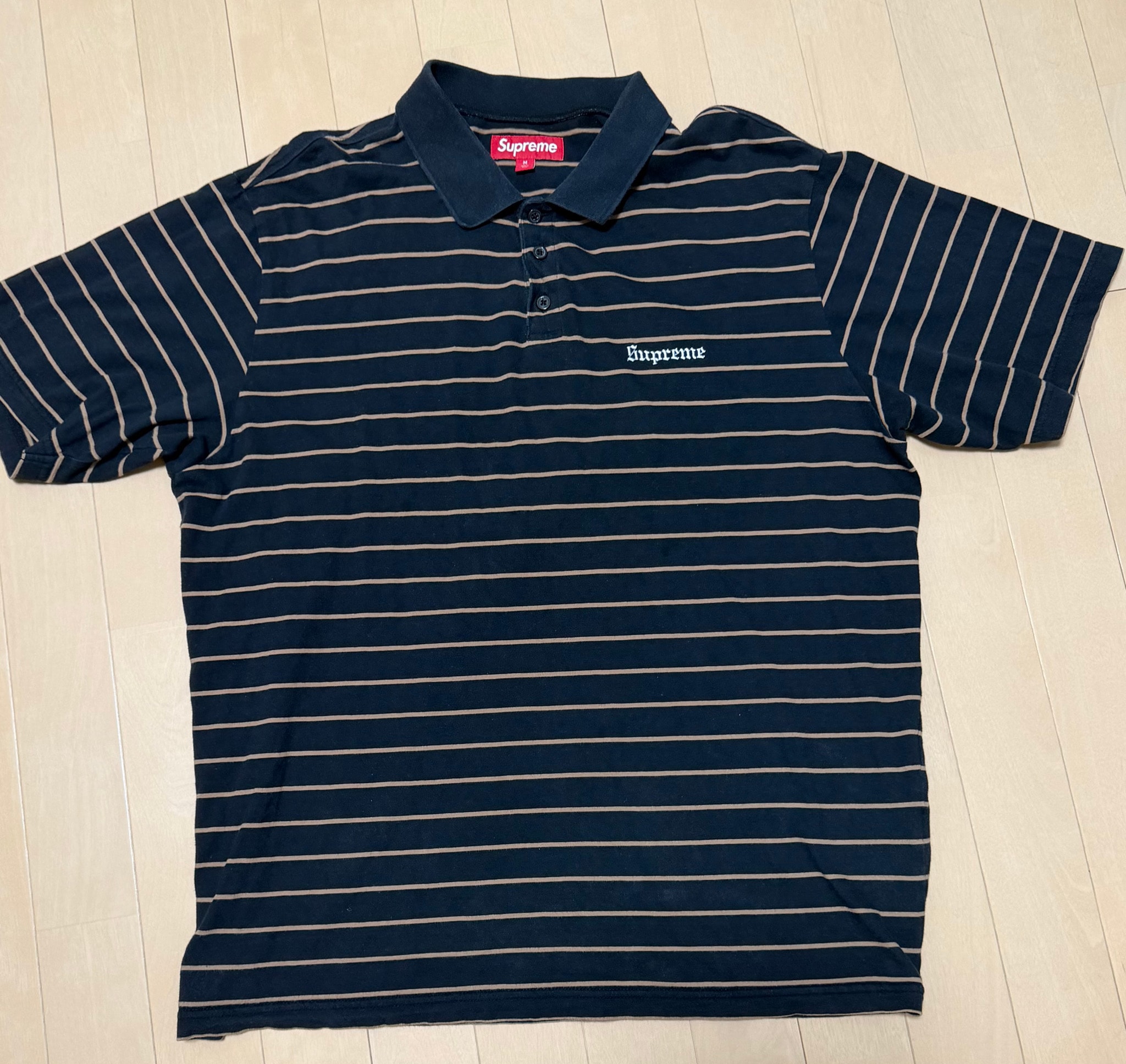 Supreme x Melvins Stripe S/S Polo "Black"