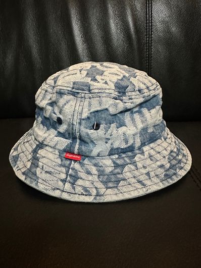 Supreme Fat Tip Jacquard Denim Crusher "Blue"