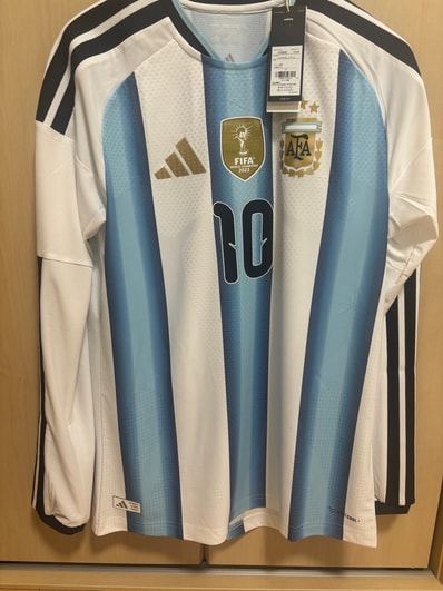 adidas アルゼンチン代表 2026 メッシ #10 オーセンティック 長袖ユニフォーム XL 新品
