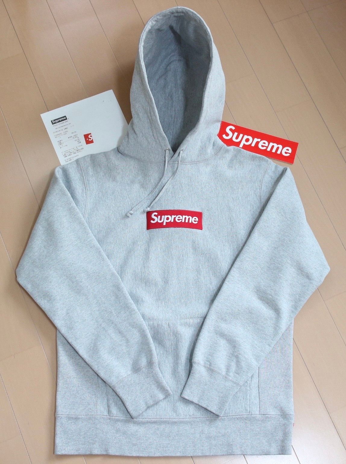 Supreme Box Logo Hooded Sweatshirt "Grey" (14FW)