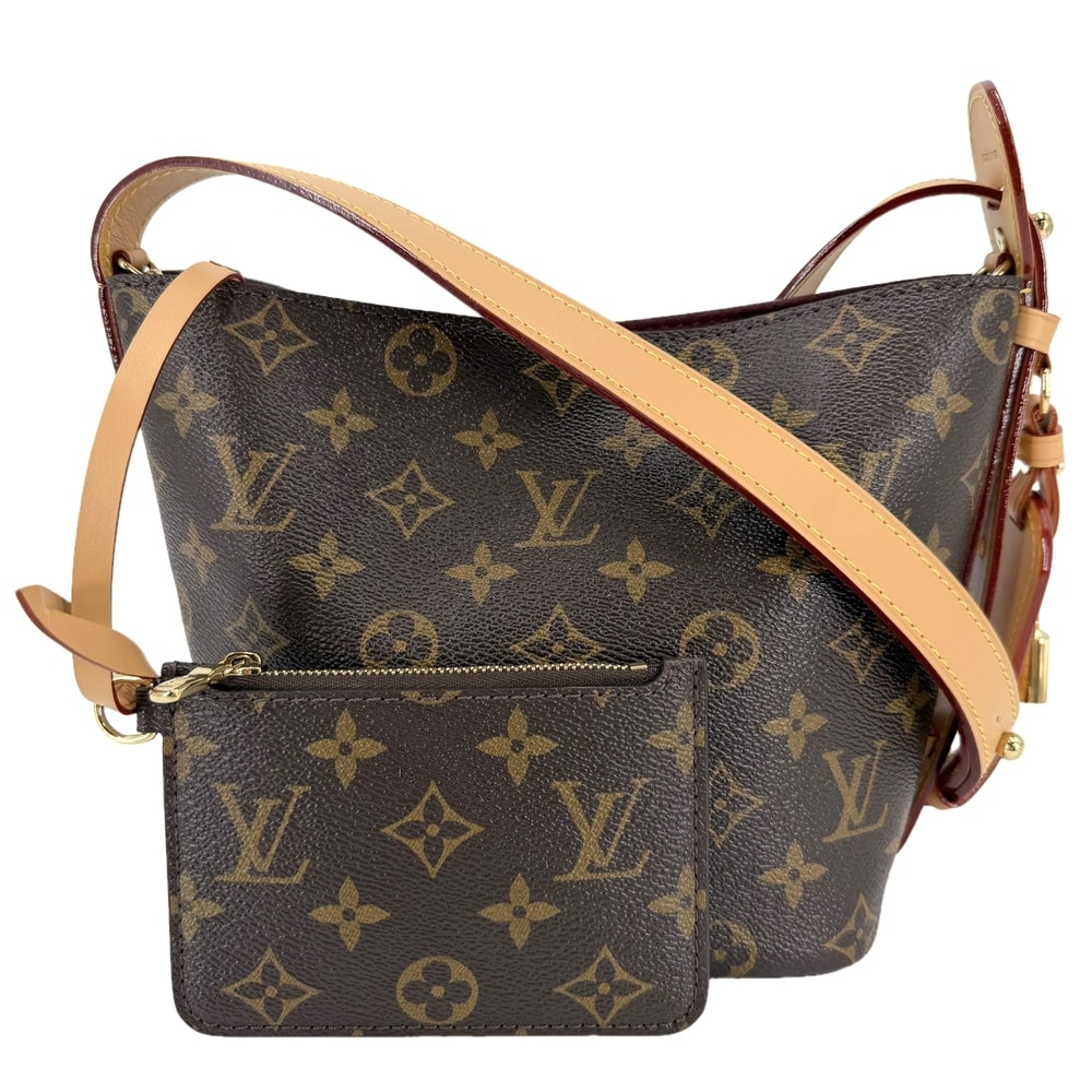 LOUIS VUITTON ルイヴィトン 2WAY モノグラム オール・イン BB バケットバッグ ショルダーバッグ 肩掛け 斜め掛け ハンドバッグ M12925 ブラウン 茶 ゴールド金具 レディース 美品【中古品】