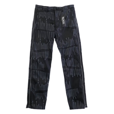 BLACK COMME des GARCONS ブラックコムデギャルソン パンツ 25AW 1P-P003 シンセティックレザー サイドジップ パンツ ブラック系 M【極上美品】【中古】