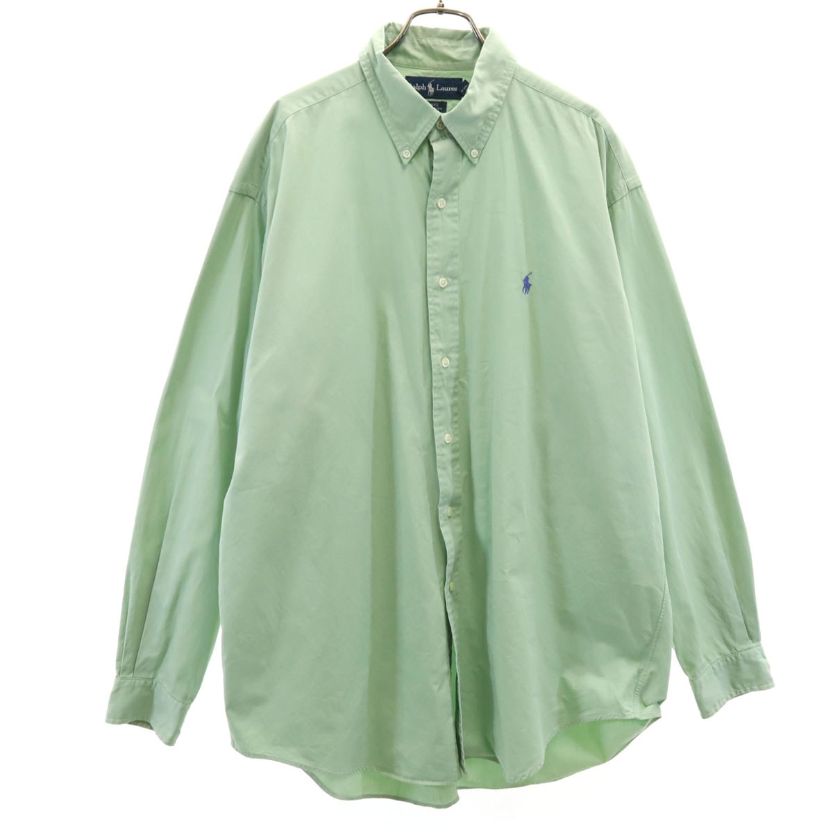RALPH LAUREN ラルフローレン 長袖 BLAKE ボタンダウンシャツ L 黄緑