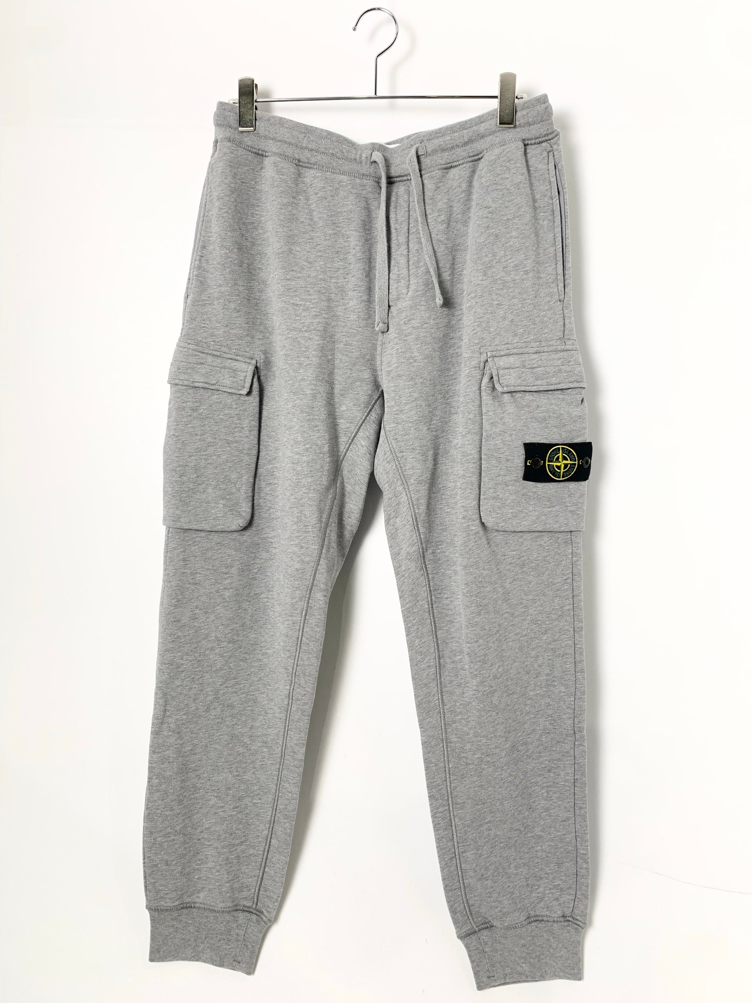 Stone Island Cotton Fleece Pants gray