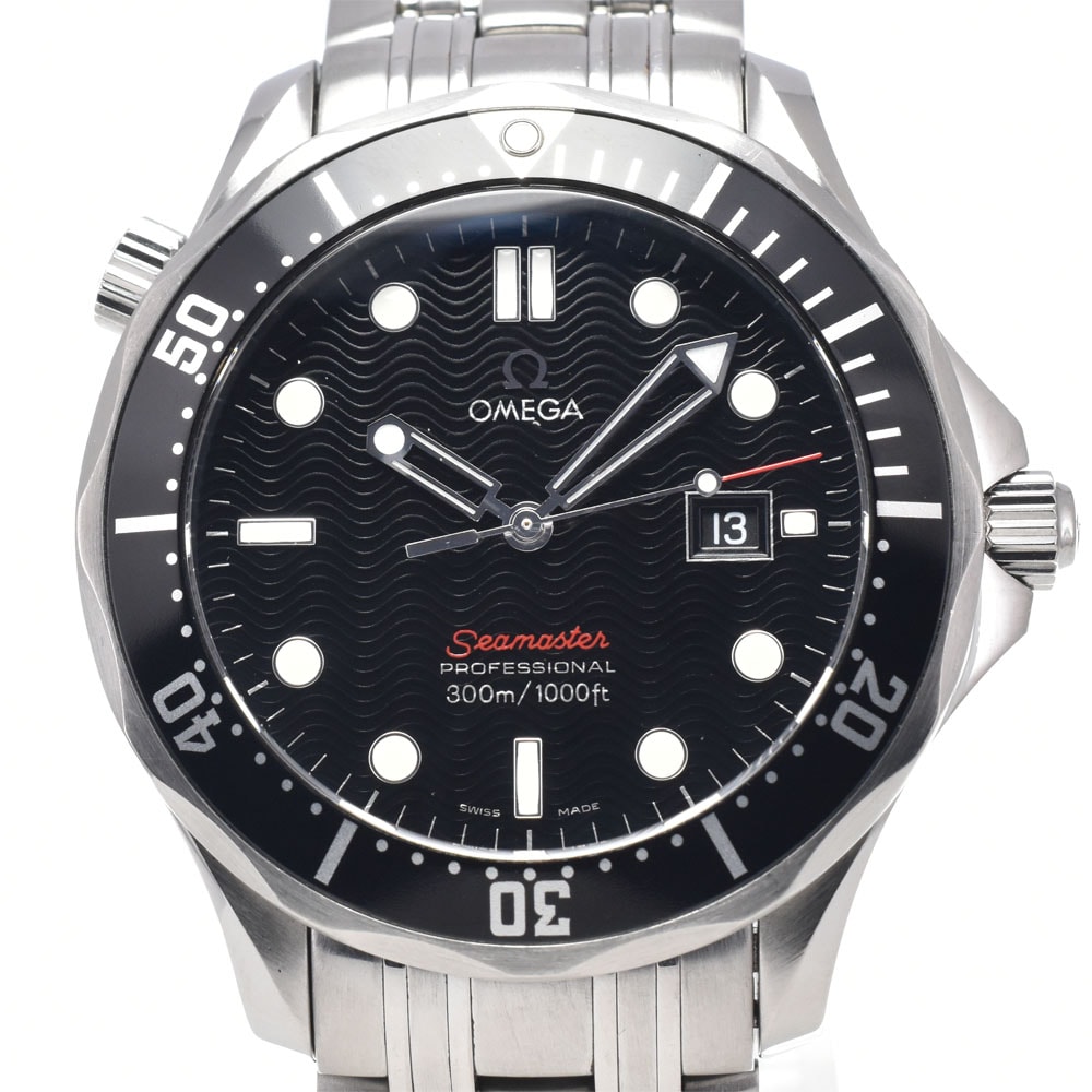 オメガ OMEGA 212.30.41.61.01.001 シーマスター プロフェッショナル 300M デイト クォーツ メンズ 美品 箱・保証書付き 腕時計 Q#149046