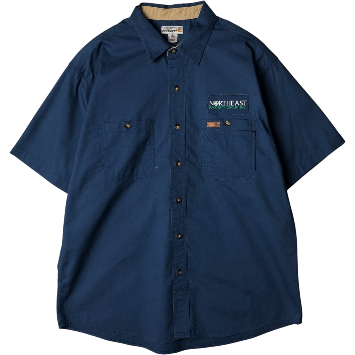 古着 カーハート Carhartt 半袖 ワークシャツ メンズXL相当/eaa577766
