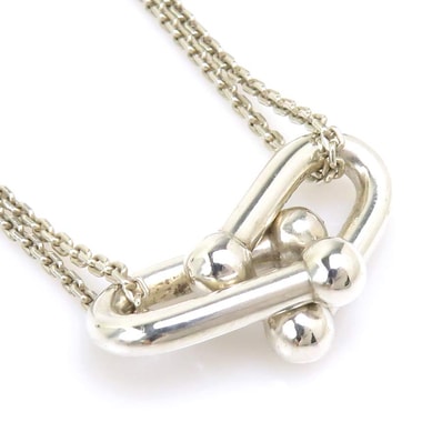 ティファニー TIFFANY&Co. ネックレス ハードウェア ダブルリンク ネックレス シルバー925 シルバー レディース【中古】 90265a
