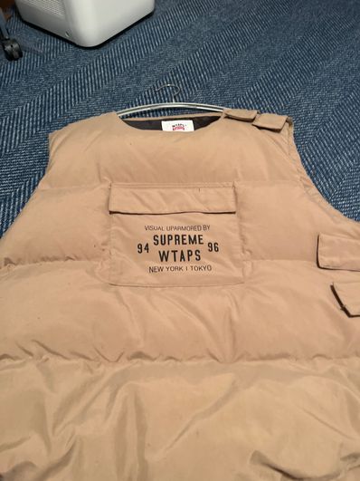 Supreme / WTAPS Tactical Down Vest "Tan/Coyote Brown"