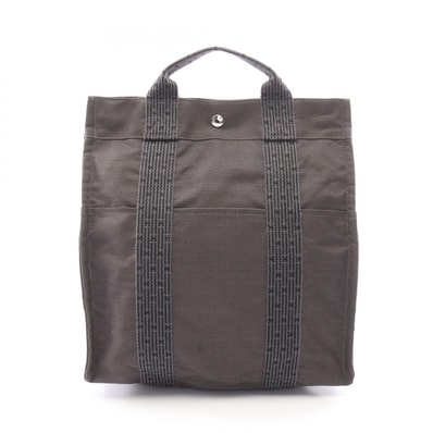 エルメス HERMES エールライン アドMM リュックサック バックパック バッグ キャンバス メンズ レディース グレー系 【中古】
