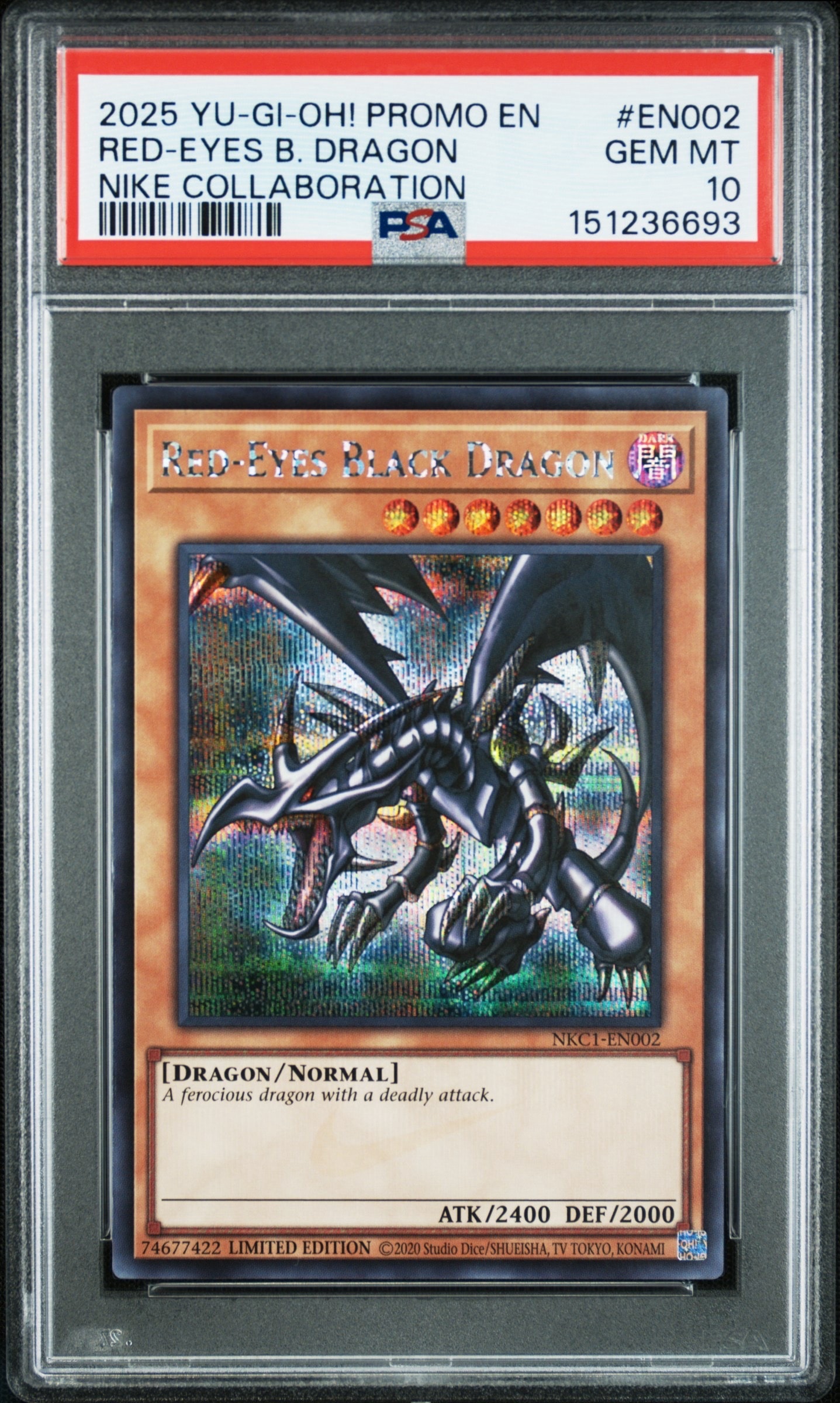 真紅眼の黒竜 SE [NKC1-EN002](遊戯王 x ナイキ エアーマックス 95 QS エアーマッスル House of Duel - 童実野町決闘遊戯館 限定プロモ) 