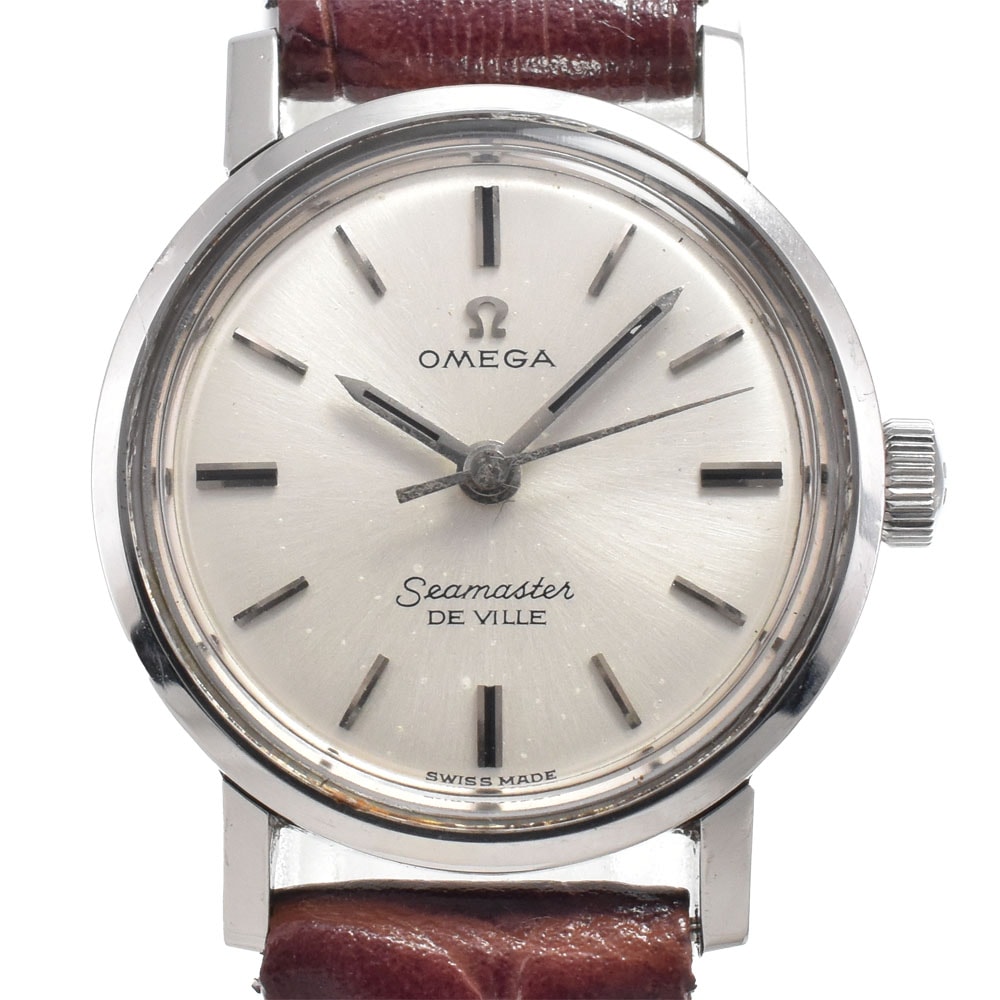 オメガ OMEGA 535.004 ヴィンテージ シーマスター シルバー 手巻き レディース 良品 腕時計 O#150159