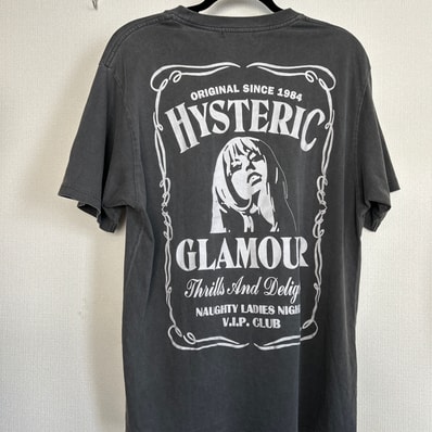 HYSTERIC GLAMOUR Whisky Woman T-Shirt "Black"