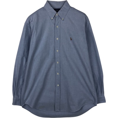 古着 ラルフローレン Ralph Lauren BLAKE 長袖 ボタンダウンシャツ メンズM相当/eaa477471
