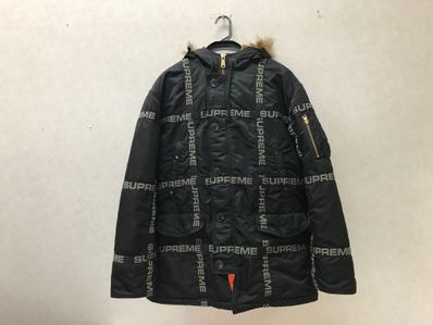 Supreme Logo Tape N-3B Parka "Black"