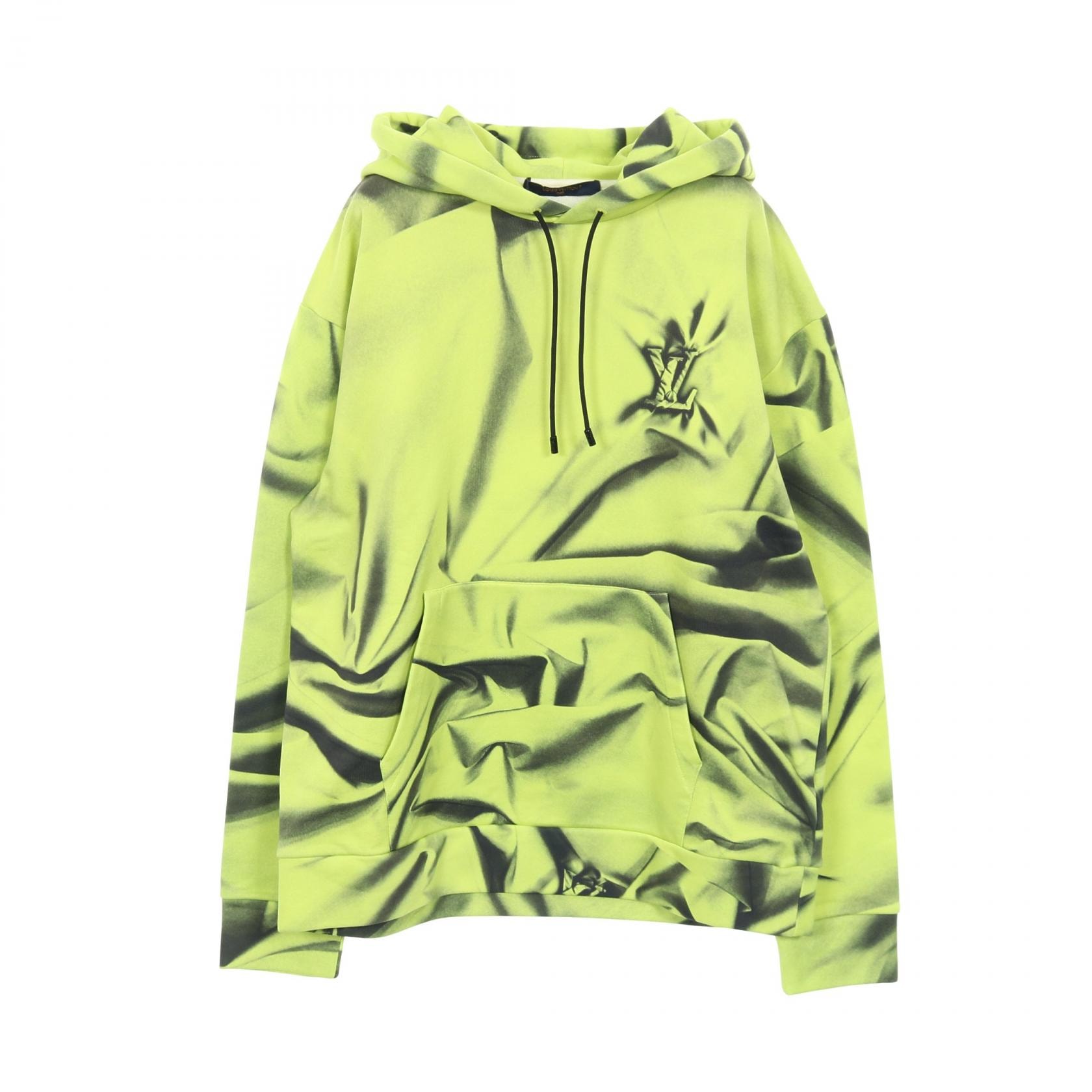 ルイ・ヴィトン LOUIS VUITTON モノグラム シグネチャー スウェット パーカー 衣料品 トップス コットン メンズ イエロー系 / ブラック系 RM232M ZE5 HPY20W 【中古】