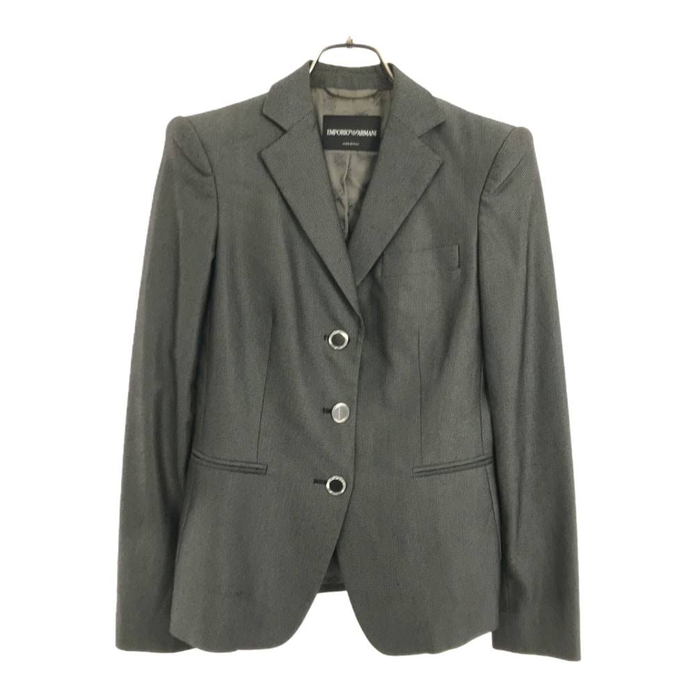 Emporio Armani エンポリオアルマーニ イタリア製 テーラードジャケット 36 グレー系