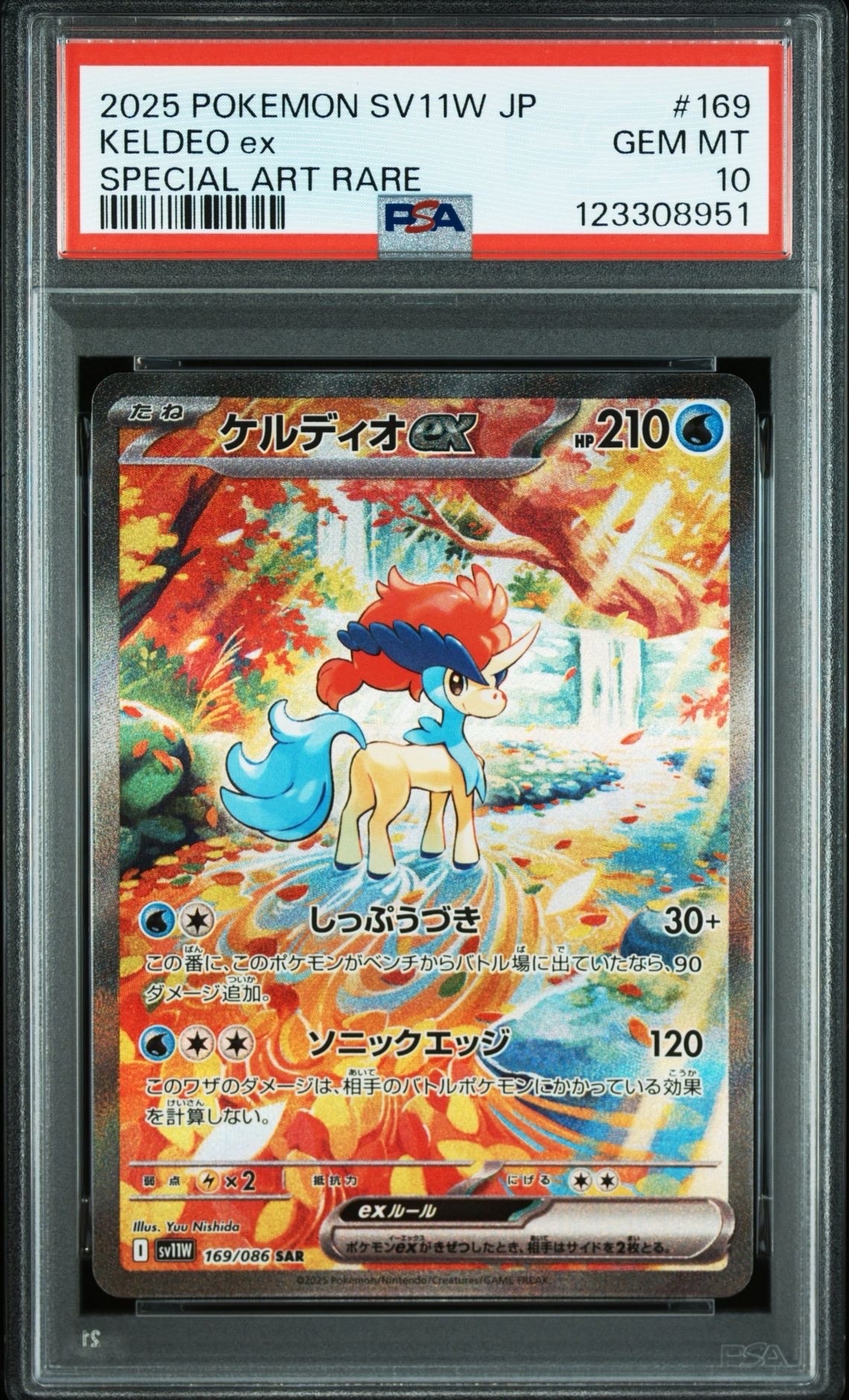 ケルディオex SAR [SV11W 169/086](拡張パック「ホワイトフレア」)