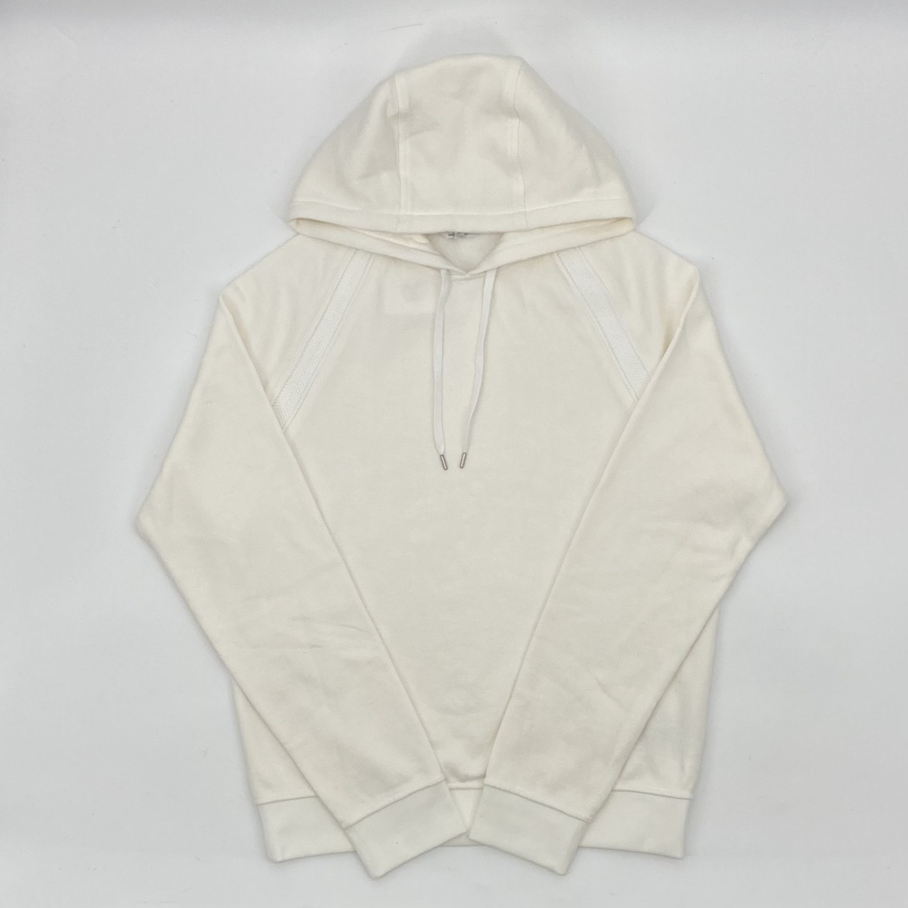 HERMES(エルメス) 裏起毛 M コットンリネン パーカー ホワイト