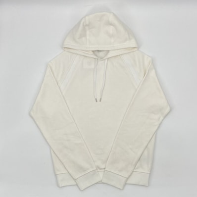 HERMES(エルメス) 裏起毛 M コットンリネン パーカー ホワイト