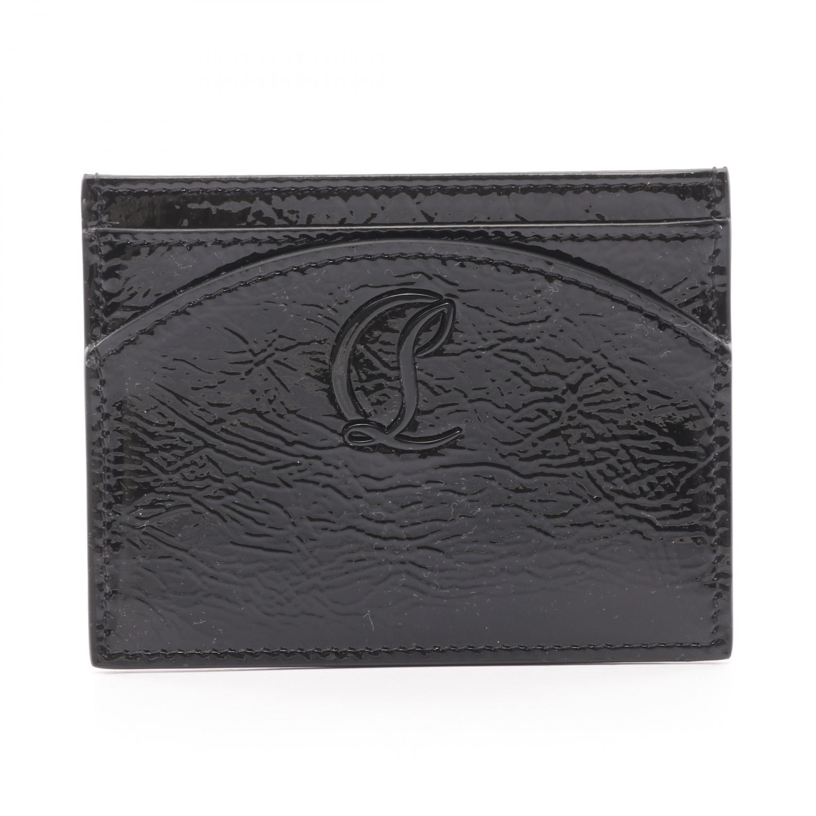 クリスチャンルブタン Christian Louboutin Loubi54 ルビ54 カードホルダー カードケース アクセサリー パテントレザー レディース ブラック系 1255103BK01 【新品】