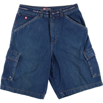 古着 90年代 ラルフローレン Ralph Lauren CHAPS チャップス デニムショーツ ショートパンツ メンズw32相当 ヴィンテージ/eaa549263
