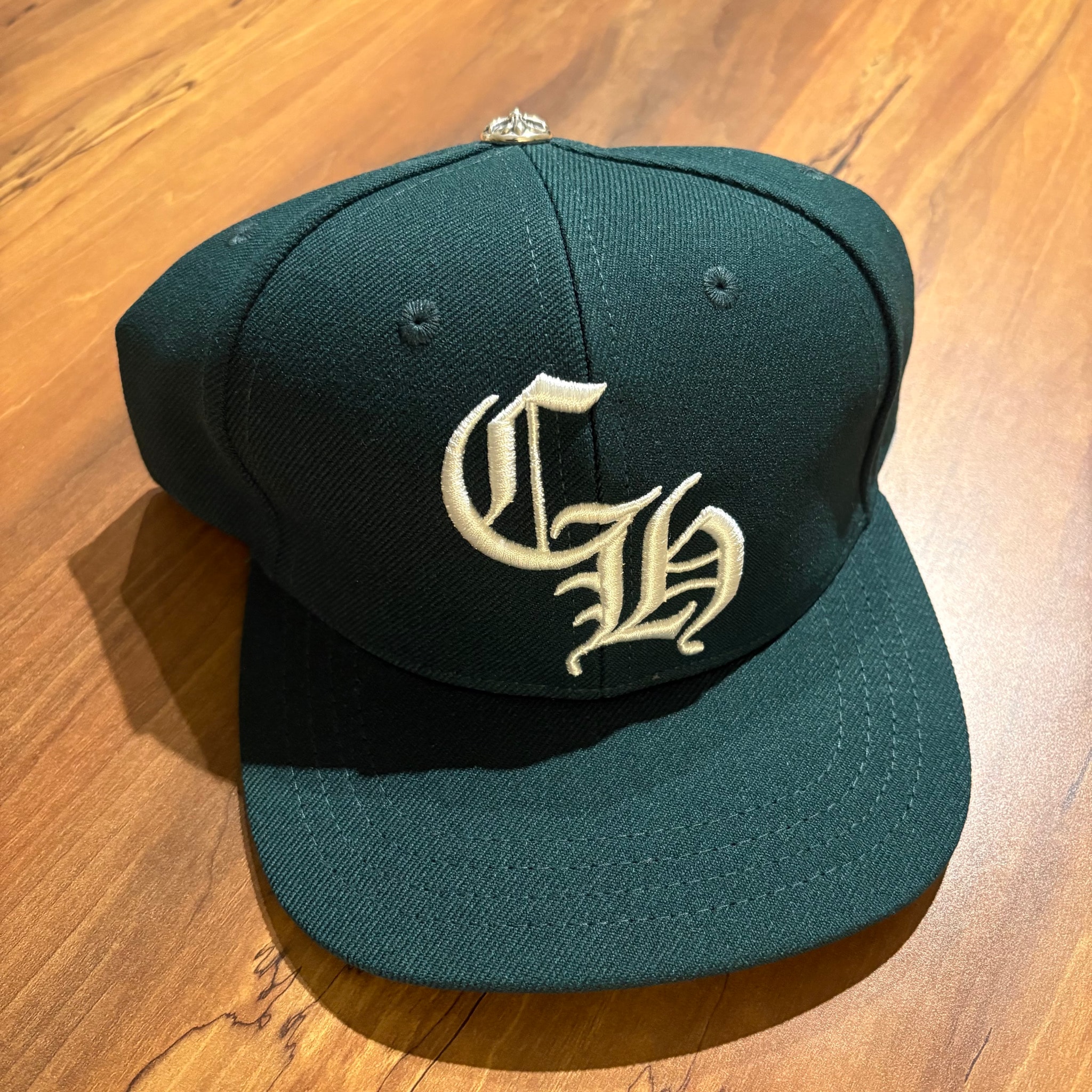 Chrome Hearts 6 Panel On Field Baseball Cap "Forest Green"