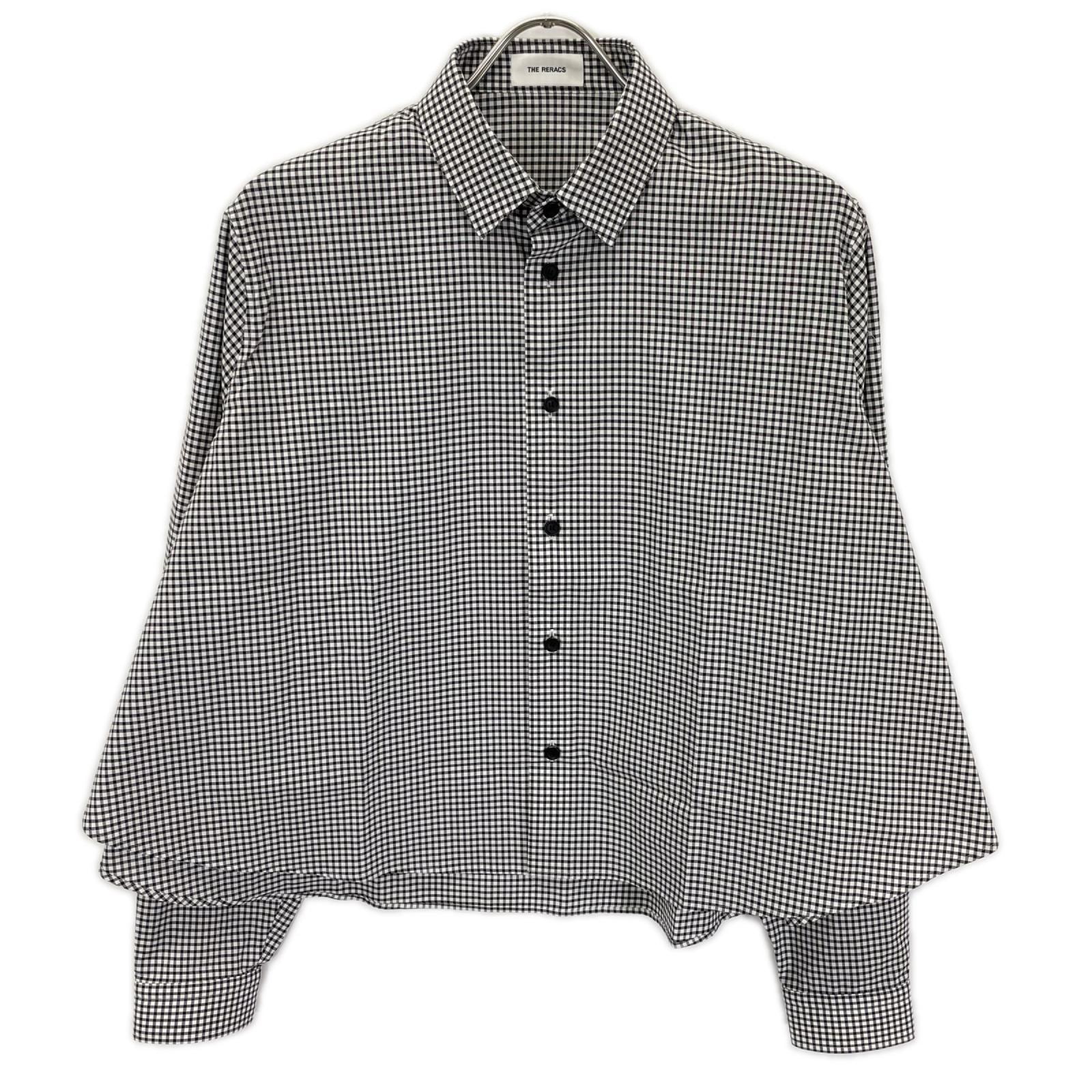 ザ・リラクス 26SS-REBL-484L-2 ブラック×ホワイト A-LINE SHIRT 36